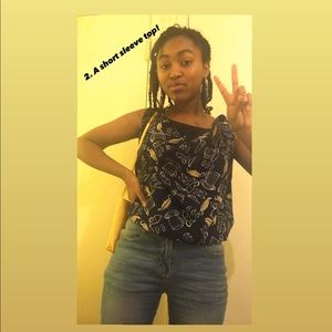 “Itinerary” blue and yellow teacup skirt ☕️